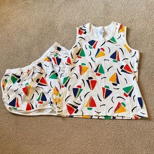 Hanna Andersson Colorful Sailboat Pajama Set